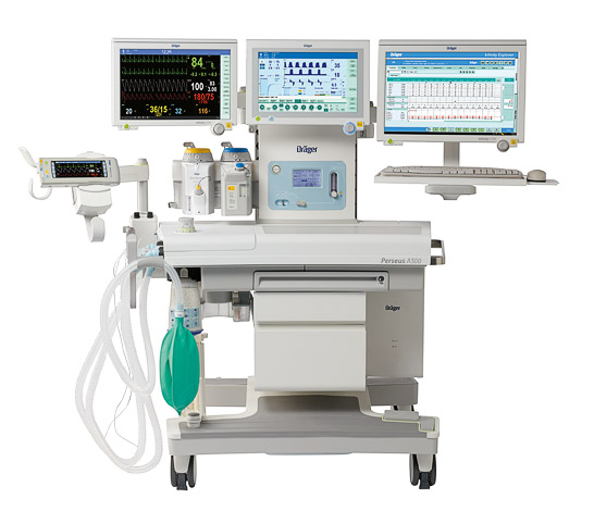 Апробация в областной клинической больнице анестезиологической станции DraegerPerseus® A500 